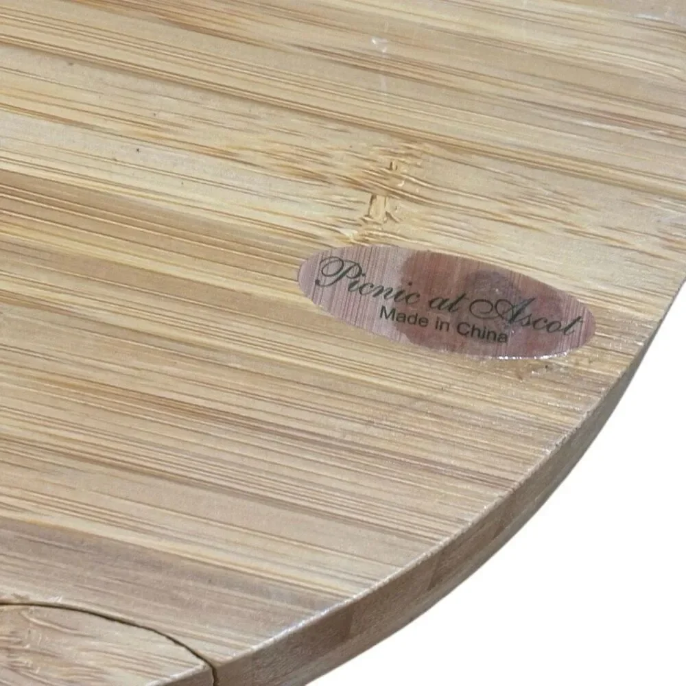 Wyndham Vacation Bamboo Cheese Board Set Swivel Storage